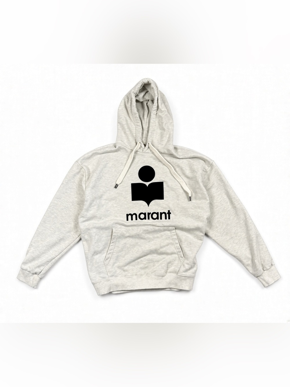Isabel Marant Etoile Gray Logo Hoodie Sweatshirt Oversized M FR 38 Portugal
